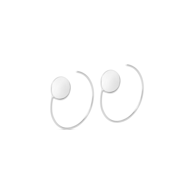 B.O DEMI CERCLE + PASTILLE AG-Earrings-Enomis