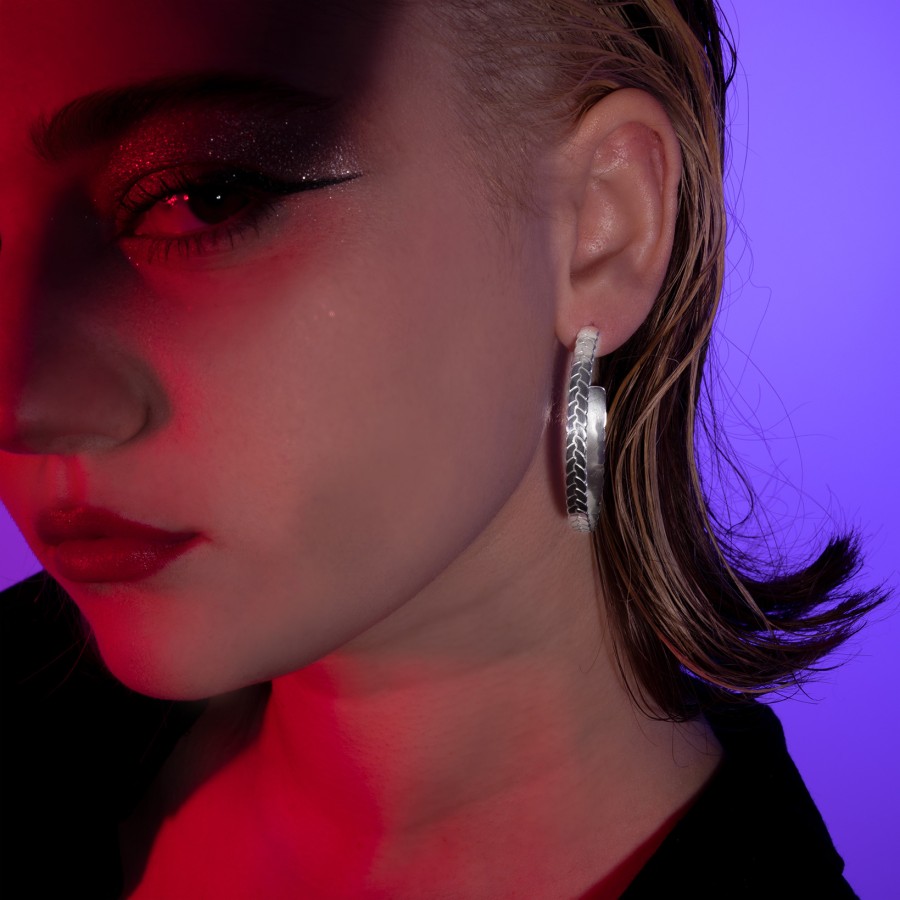 Aleyna earrings-Hoop earrings-Enomis