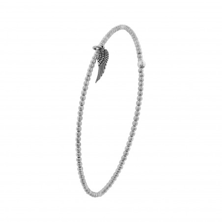 Bracelet élastique Argent 925 motif aile 