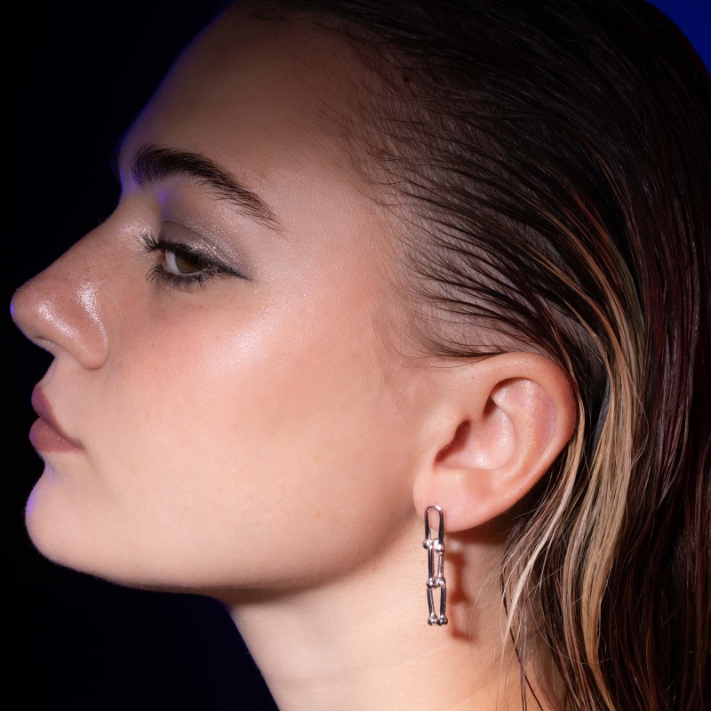 Isaure earrings-Argent-Enomis