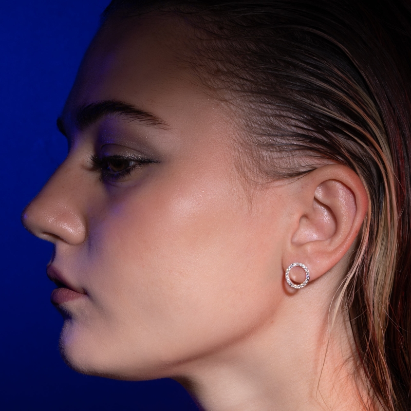 Christine earrings-Argent-Enomis