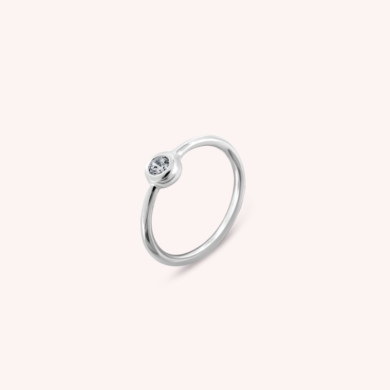 Solitaire ring-Thin rings-Enomis
