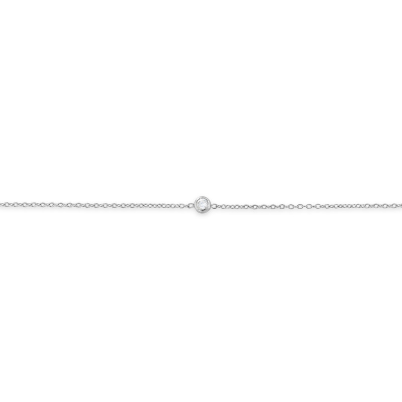 Sterling silver zirconia bracelet-Bracelets fins-Enomis